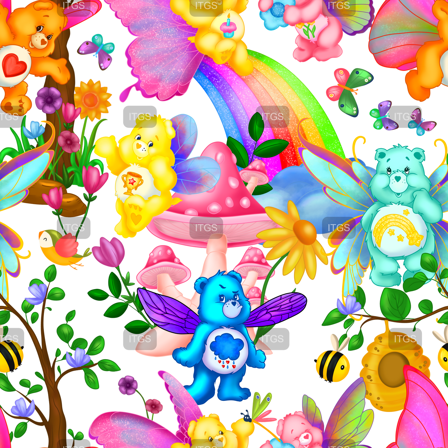 Preorder - Clear Design Butterfly Bears 1