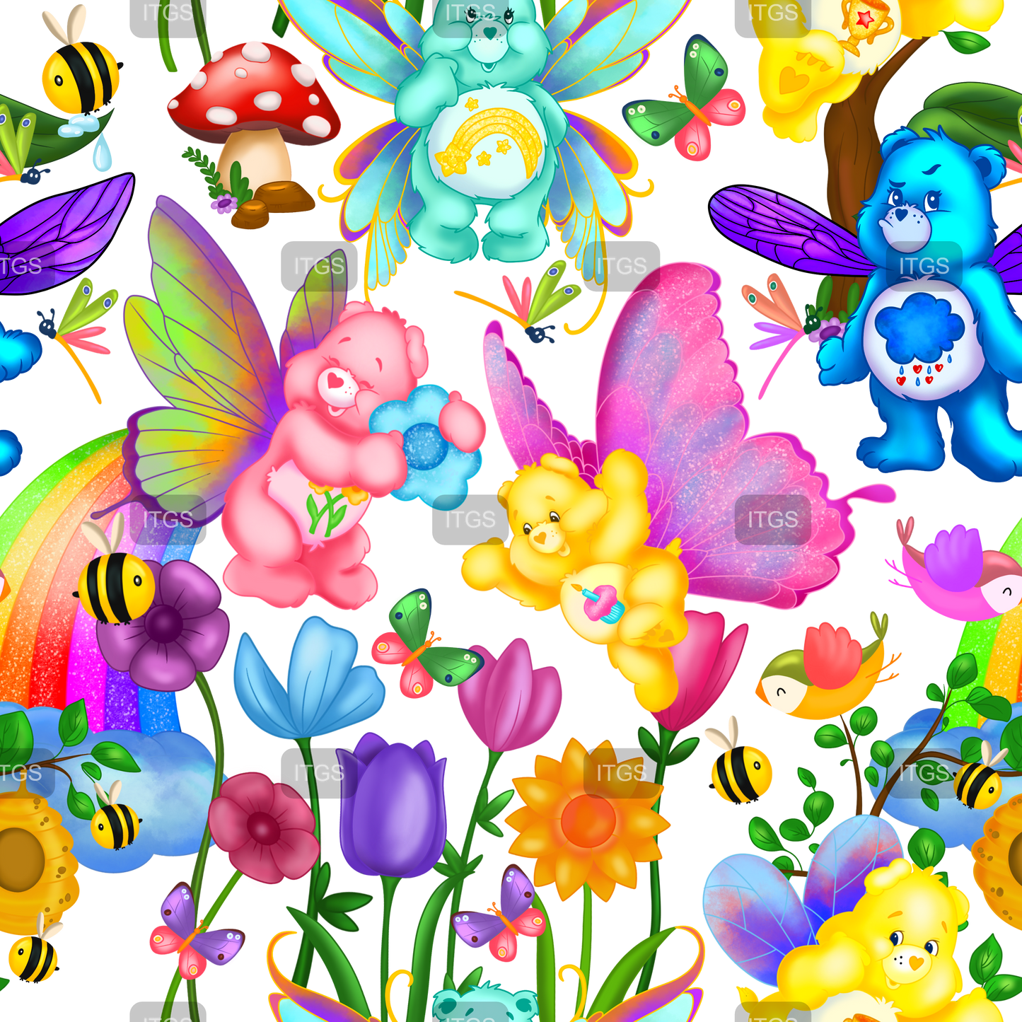 Preorder - Clear Design Butterfly Bears 2