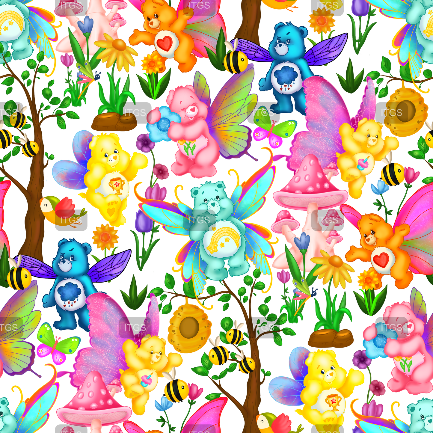 Preorder - Clear Design Butterfly Bears 3