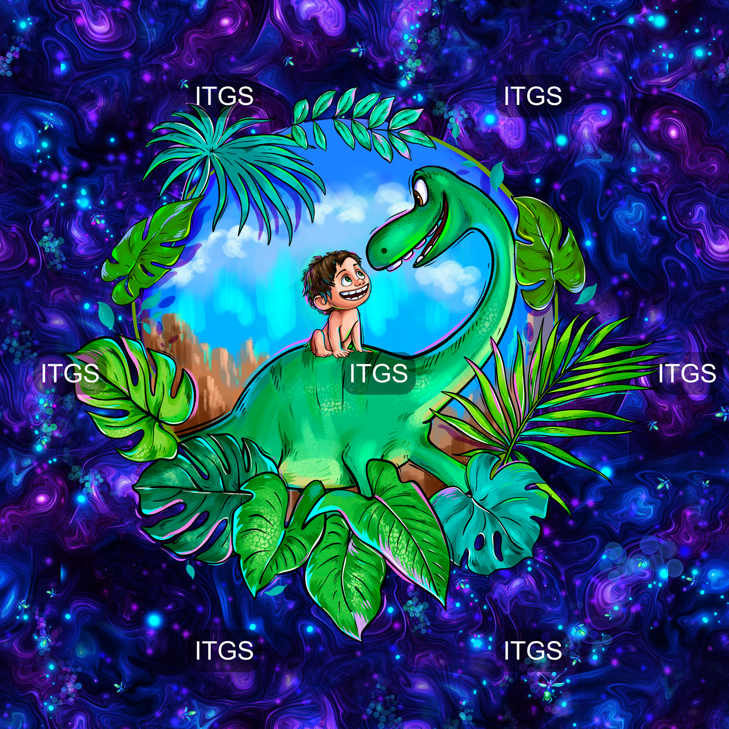 A Boy and His Dino Panel 1