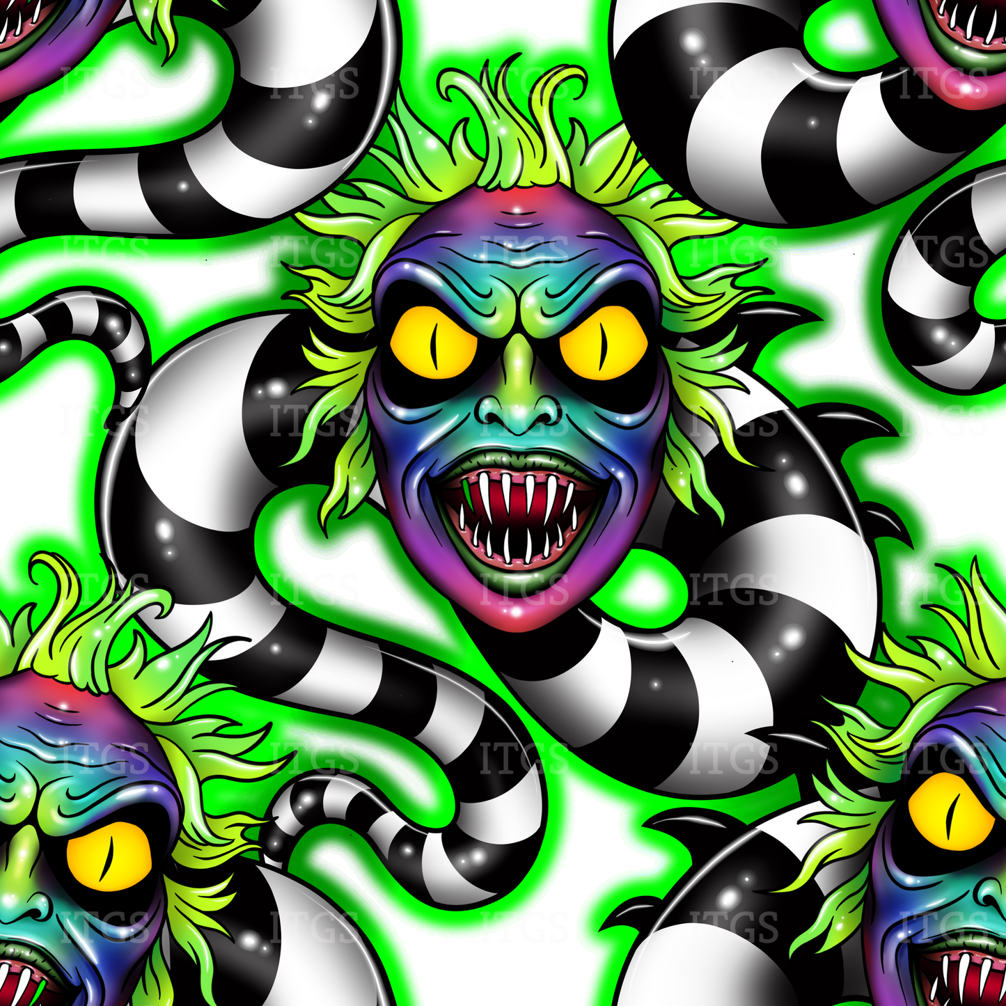 Preorder - Clear Design Wormy Twist Green Glow 1