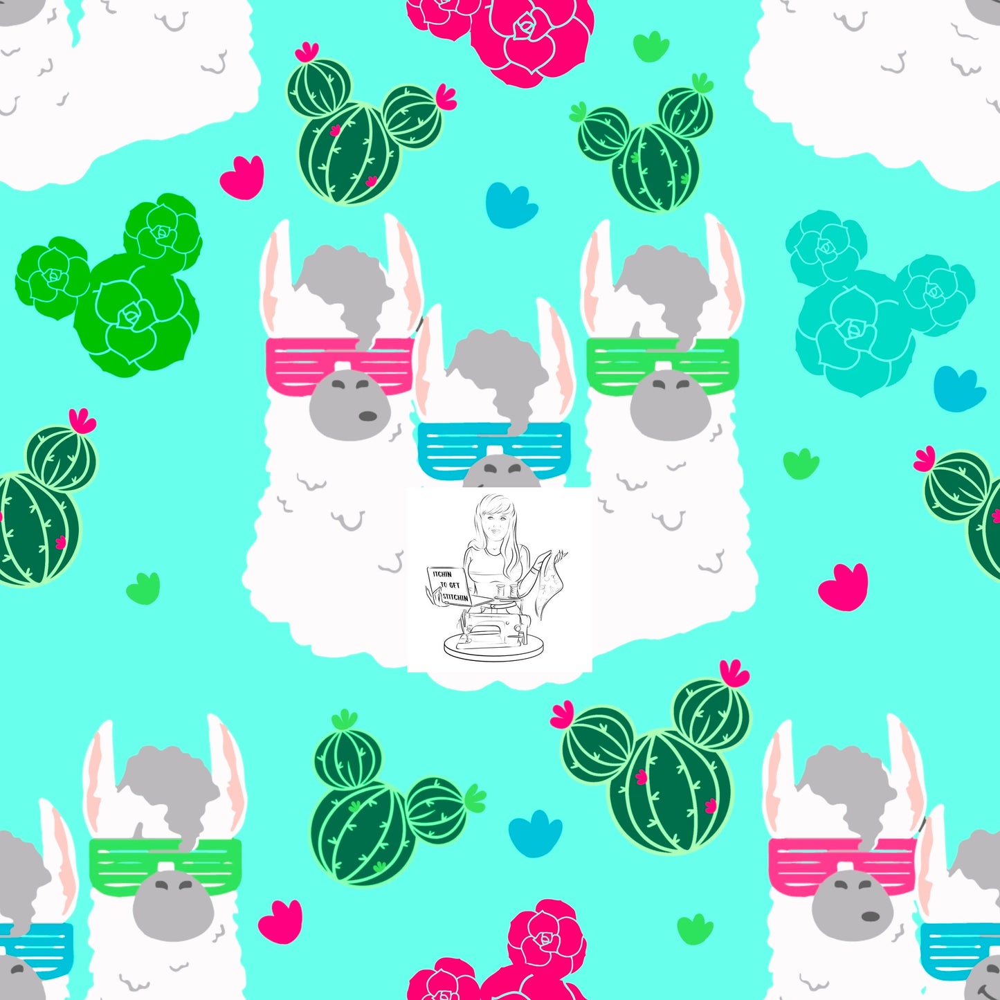 Llama Squad - Neon Aqua - Exclusive