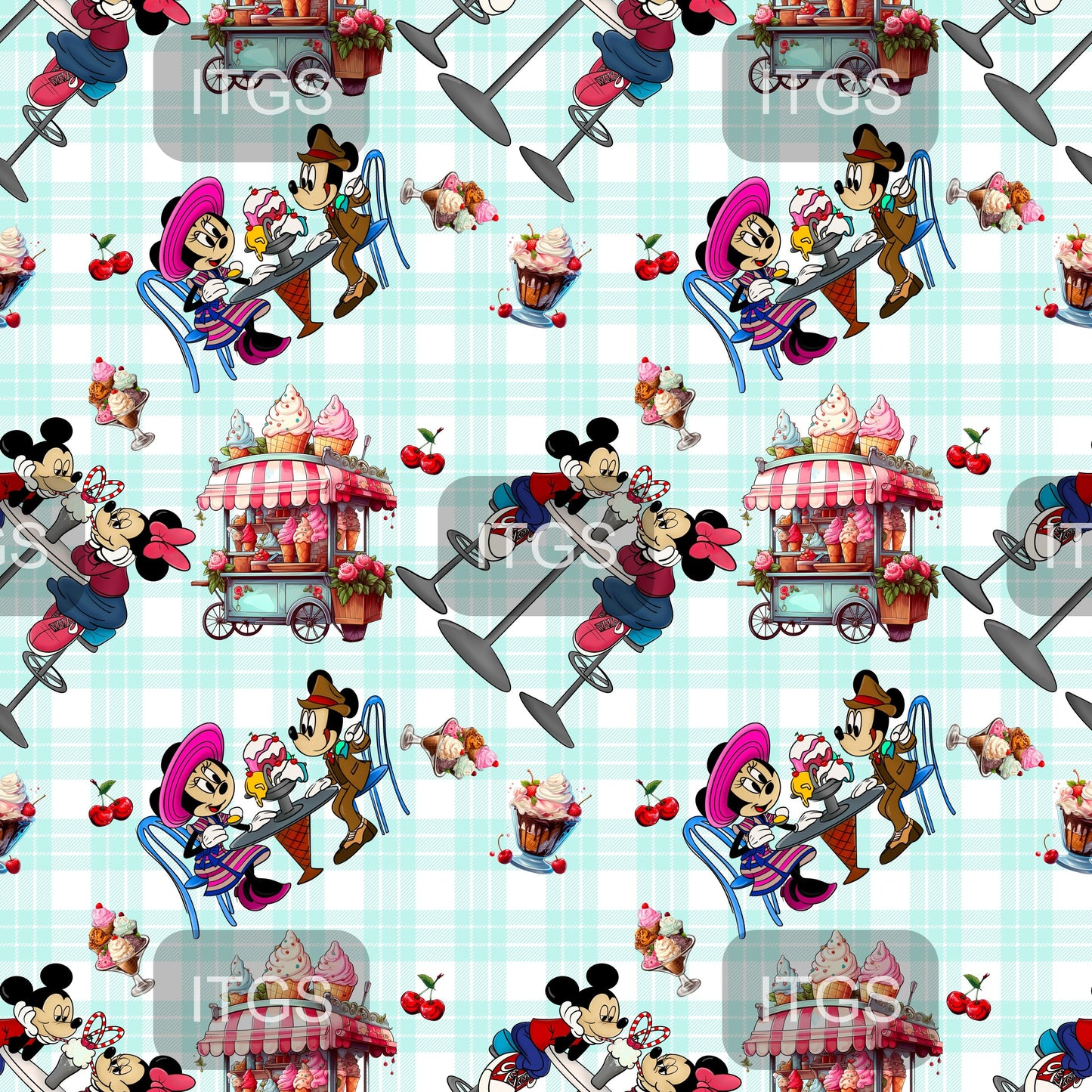 Old School Parlor Love - Blue - Exclusive