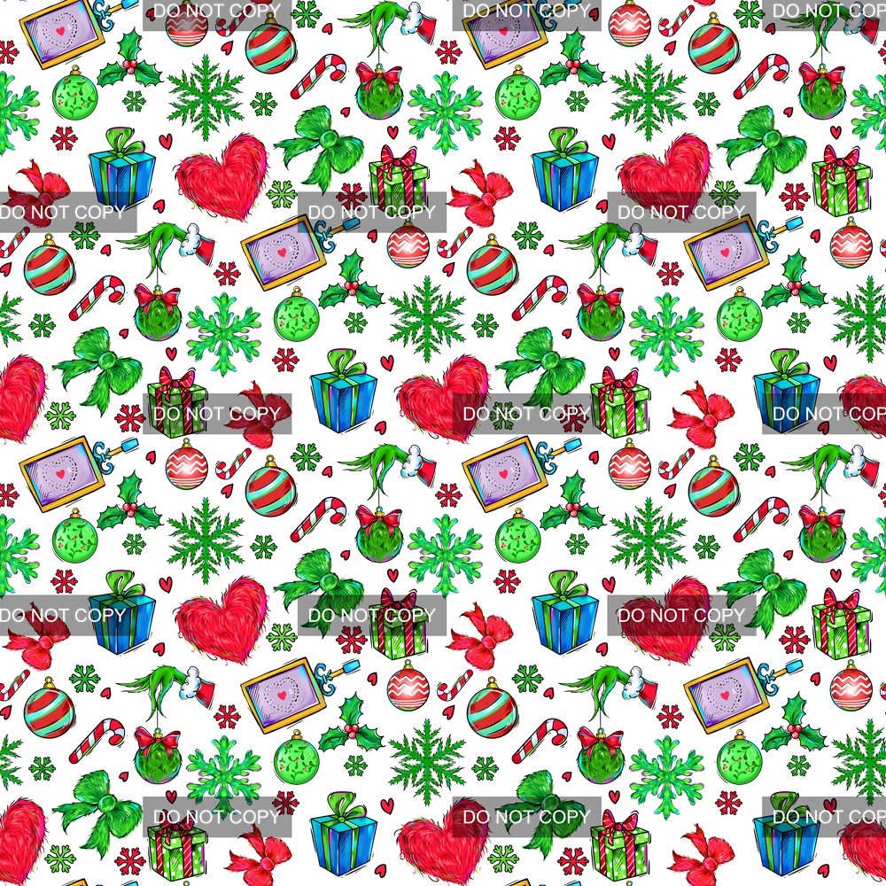 Preorder - Clear Design Green Christmas 6