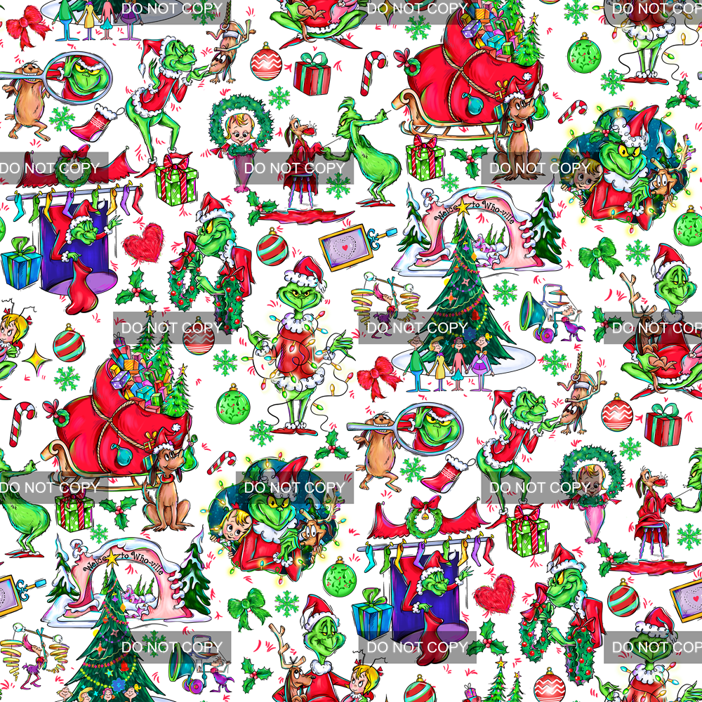 Preorder - Clear Design Green Christmas 2