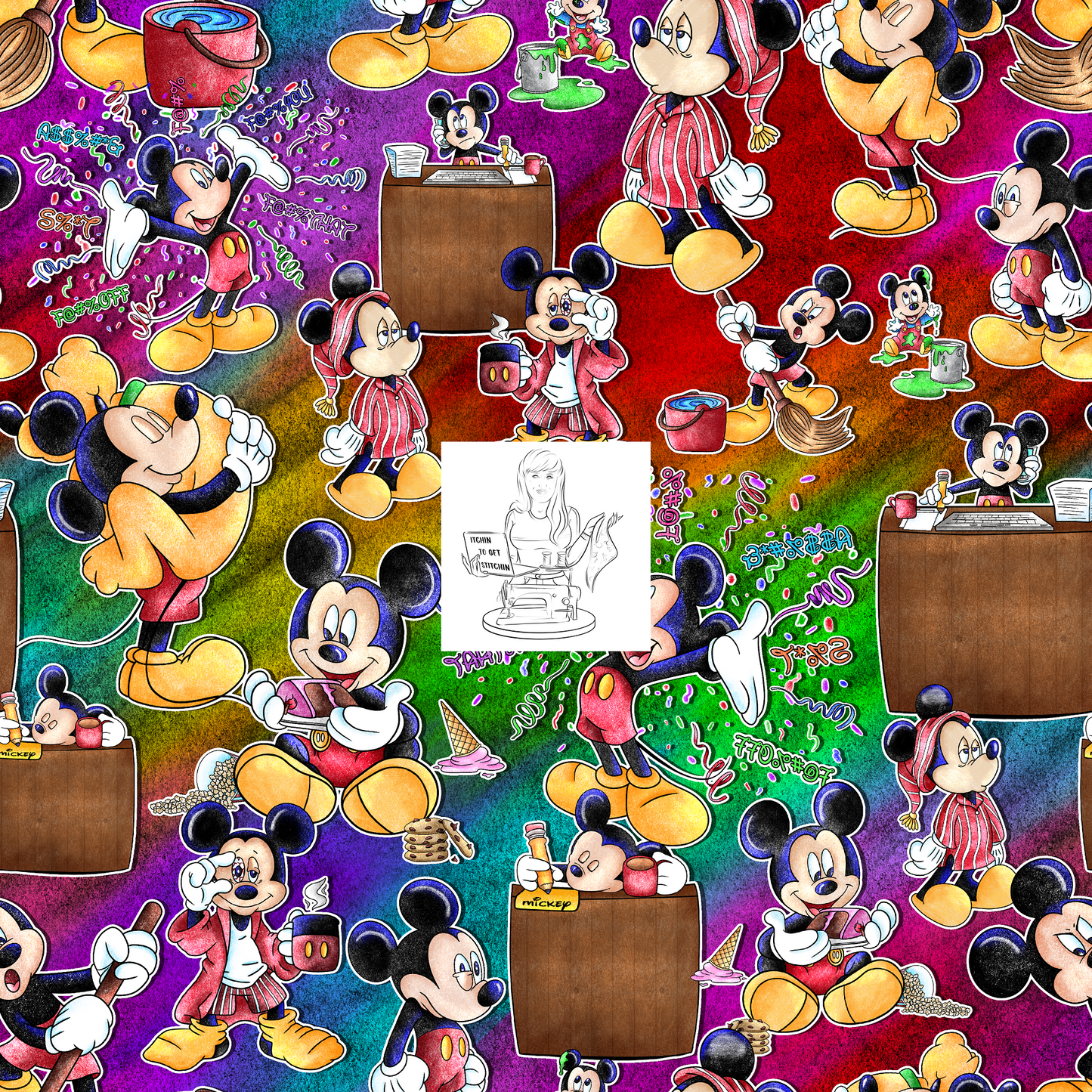 Adulting Mouse - Rainbow