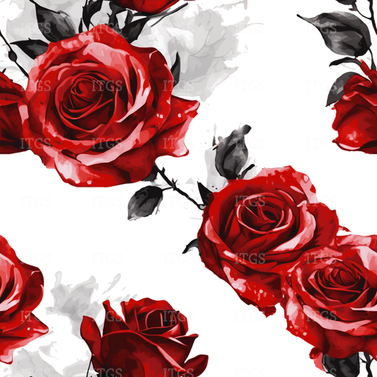 Preorder - Clear Design Ruby Roses 1