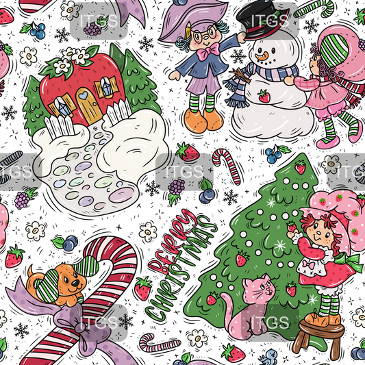 Preorder - Clear Design Strawberry Christmas
