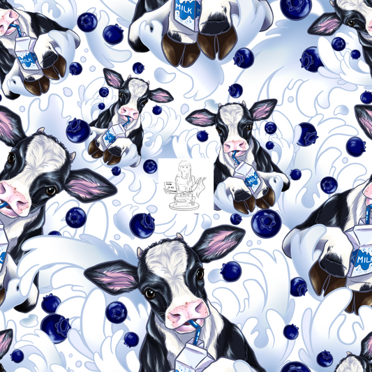 Preorder - Clear Design Moo Milk Blueberry