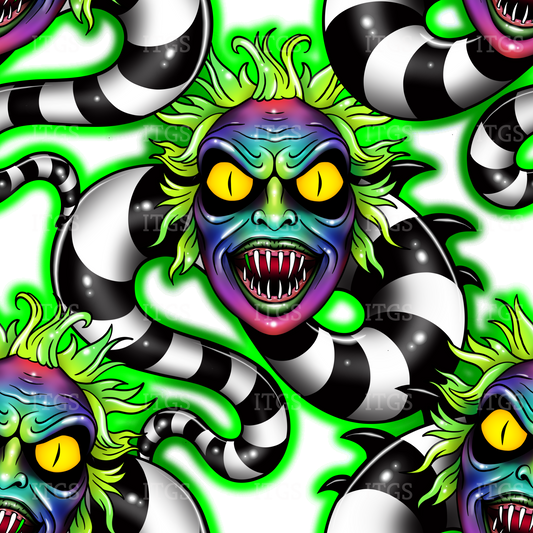 Preorder - Clear Design Wormy Twist Green Glow 1