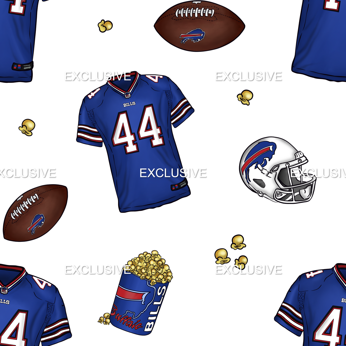 Preorder - Clear Design Football Season Buffalo Mania 3