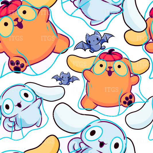 Preorder - Clear Design Spooky Kitty Crowd Ghosts