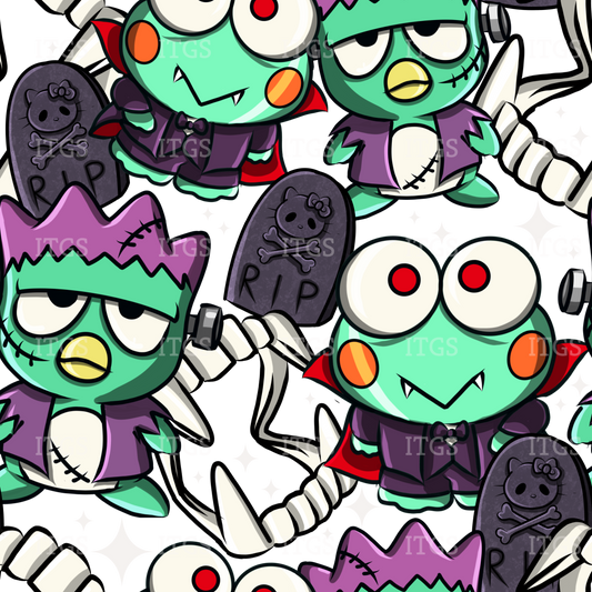 Preorder - Clear Design Spooky Kitty Crowd Monsters