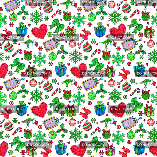 Preorder - Clear Design Green Christmas 6