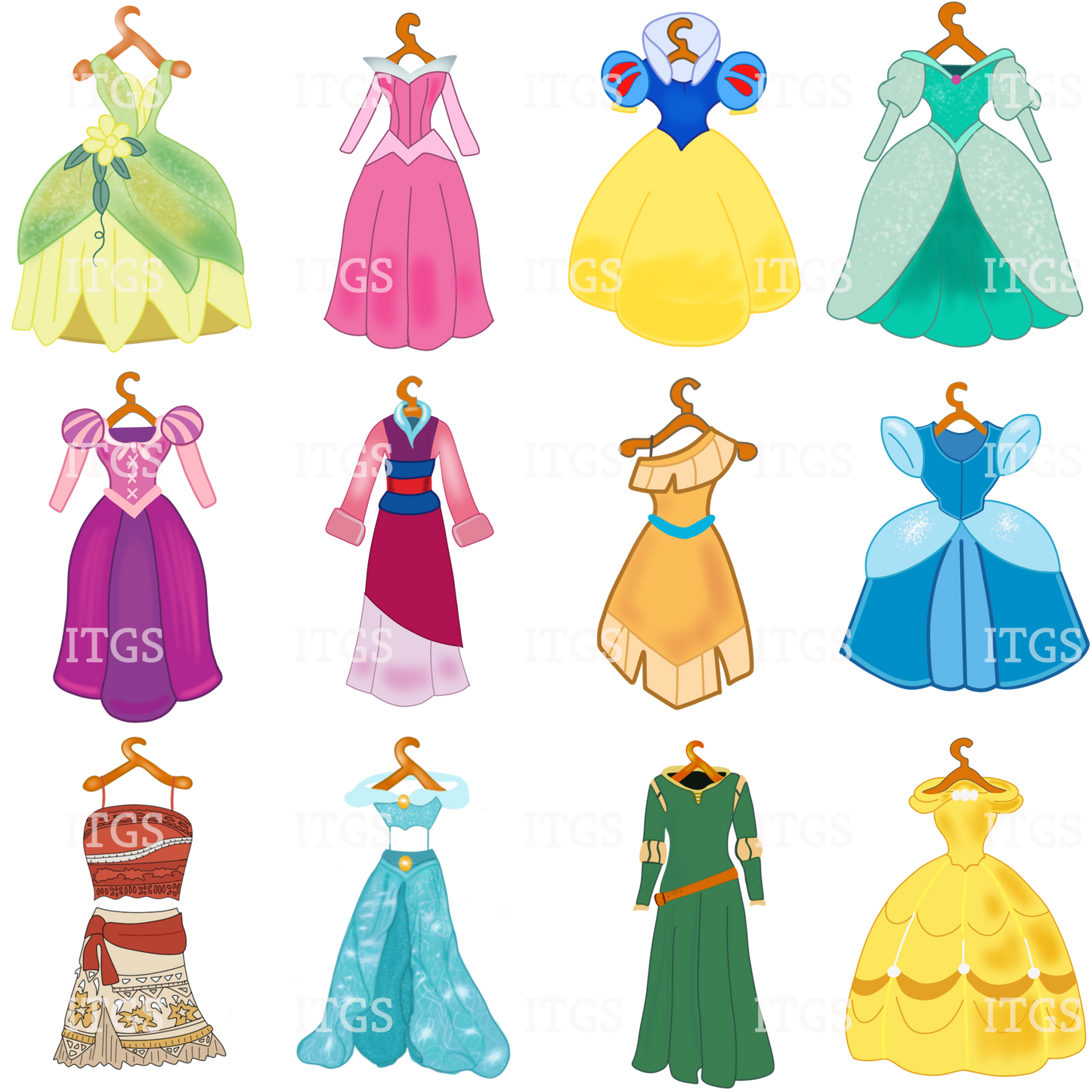 Preorder - Clear Design Princess Dress Up