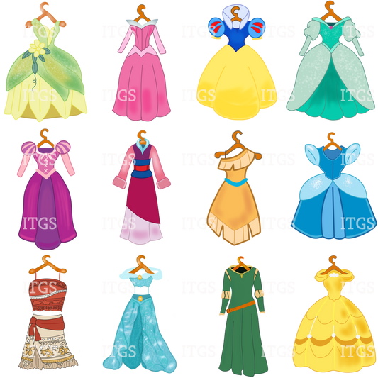 Preorder - Clear Design Princess Dress Up