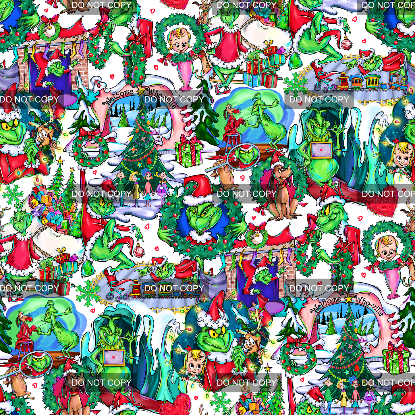 Preorder - Clear Design Green Christmas 1