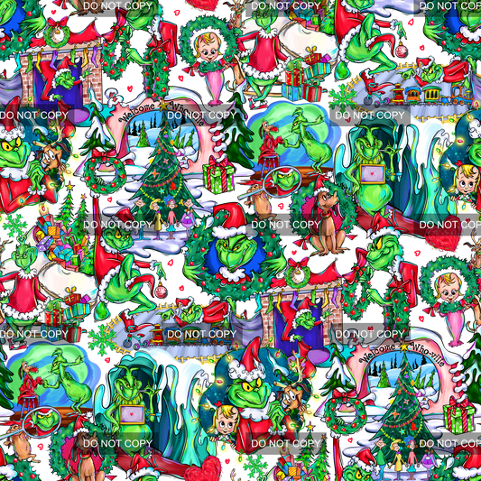 Preorder - Clear Design Green Christmas 1