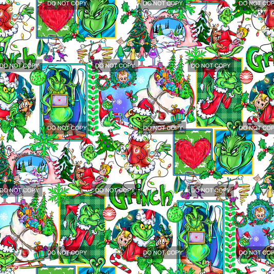 Preorder - Clear Design Green Christmas 3