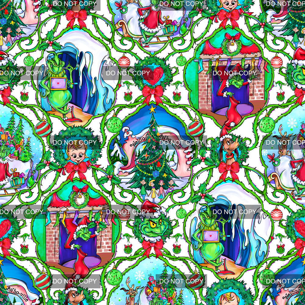 Preorder - Clear Design Green Christmas 4