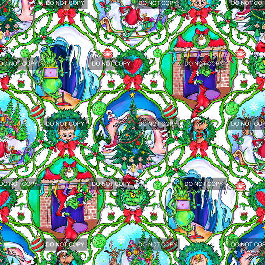 Preorder - Clear Design Green Christmas 4