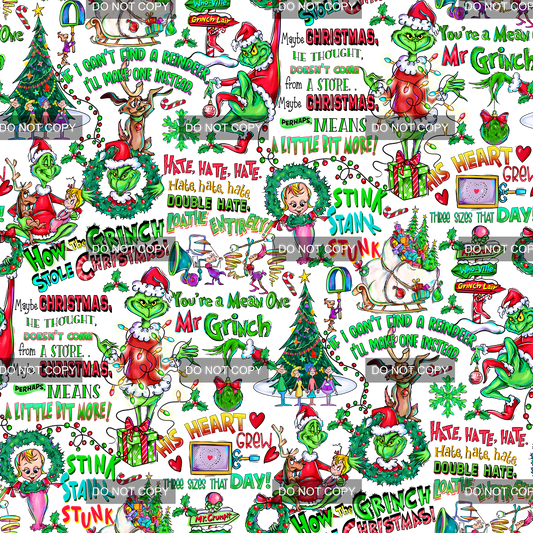 Preorder - Clear Design Green Christmas 5