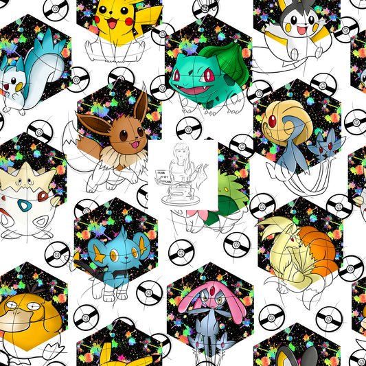 Preorder - Clear Design Poked Hexagons 1