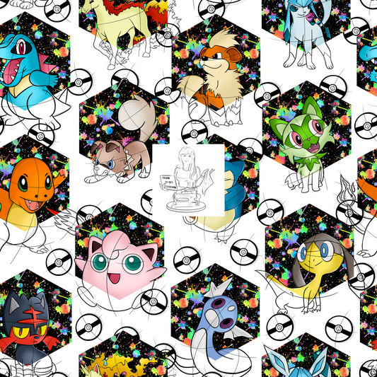 Preorder - Clear Design Poked Hexagons 2