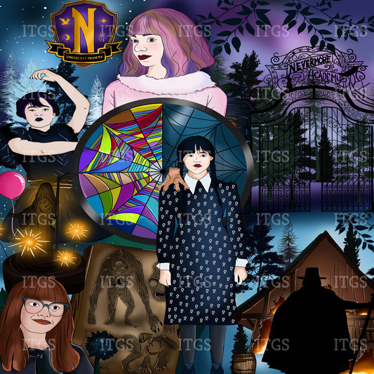 Academy Collage Blanket Topper